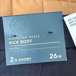 American Eagle Outfitters Kick Boot Jeans - Dark Blue